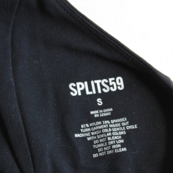 Splits59 Black & White Roxan Airweight Sports Bra Size Small - Picture 4 of 5